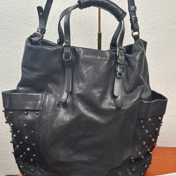 Jimmy Choo Black Quilted Leather Handbag - Picture 2 of 16